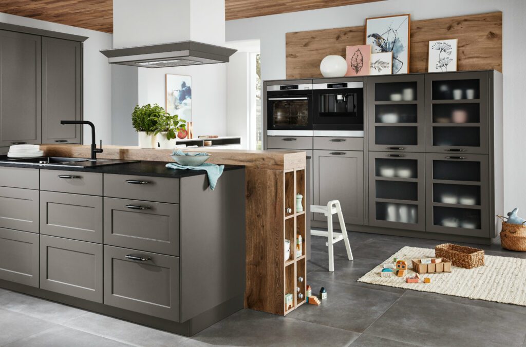 Nobilia Grey Country Style Shaker Kitchen 1 | Bold Kitchens, Barnsley