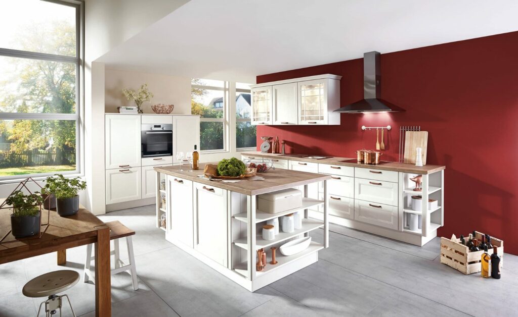 Nobilia Matt Black Wood Handleless Open Plan Kitchen 2021 3 | Bold Kitchens, Barnsley