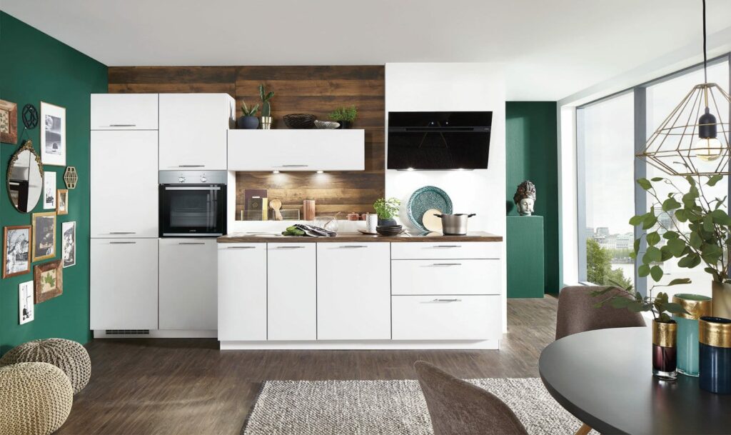 Nobilia Matt White Compact Kitchen 2021 | Bold Kitchens, Barnsley