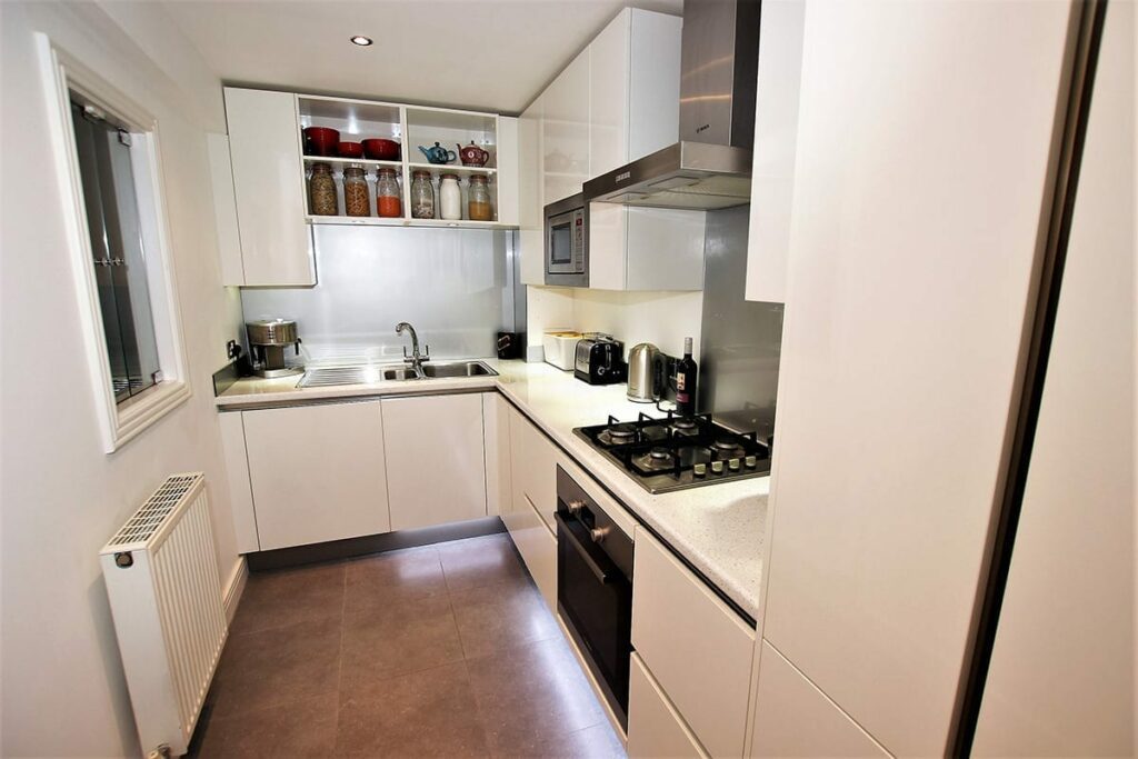 Small White Kitchen Layout | Bold Kitchens, Barnsley