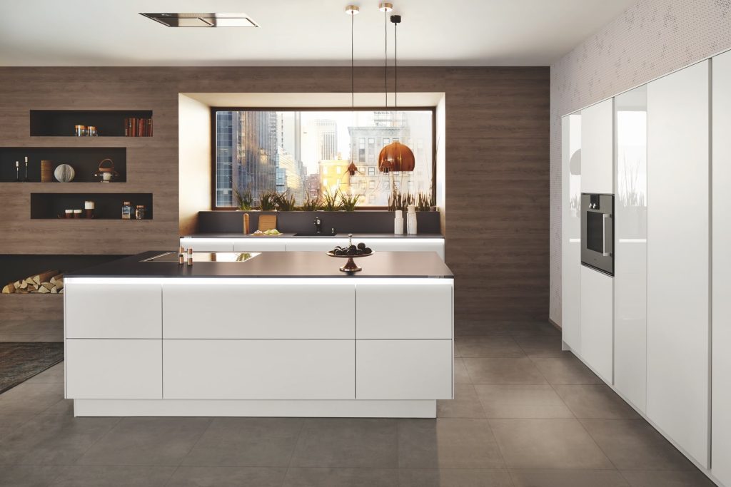 Ballerina White Gloss Handleless Kitchen | Bold Kitchens, Barnsley