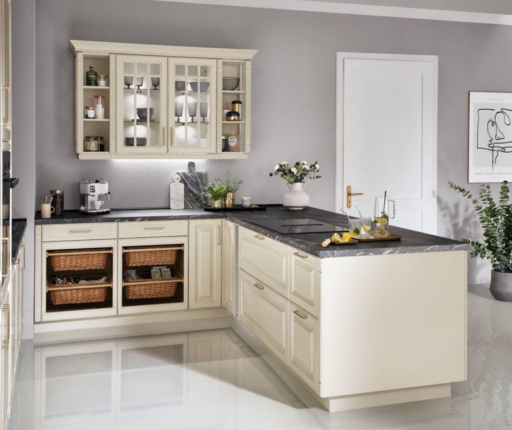 Nobilia Light Stone Worktop Shaker Kitchen | Bold Kitchens, Barnsley