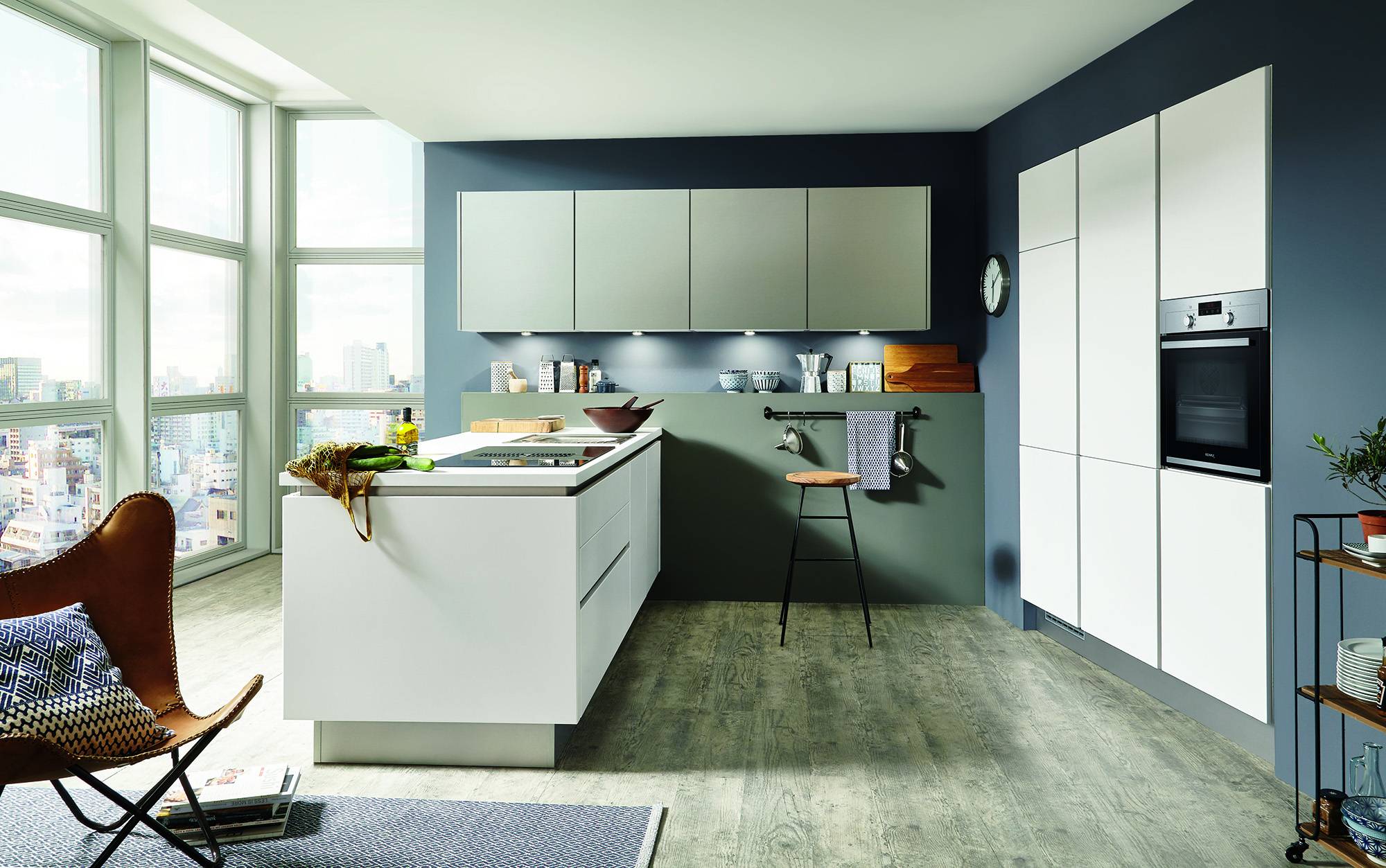 Nobilia Modern Matt U Shaped Handleless Kitchen 2021 1 | Lead Wolf, Peterborough