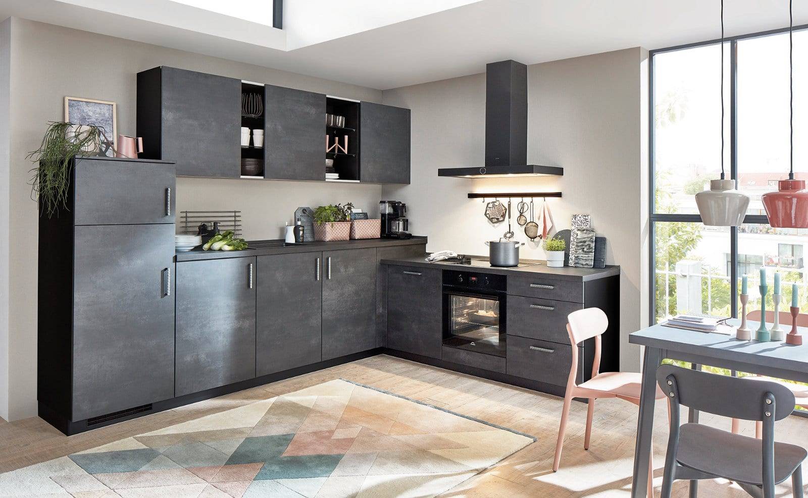 Nobilia Grey Modern L Shaped Kitchen 2021 | Lead Wolf, Peterborough
