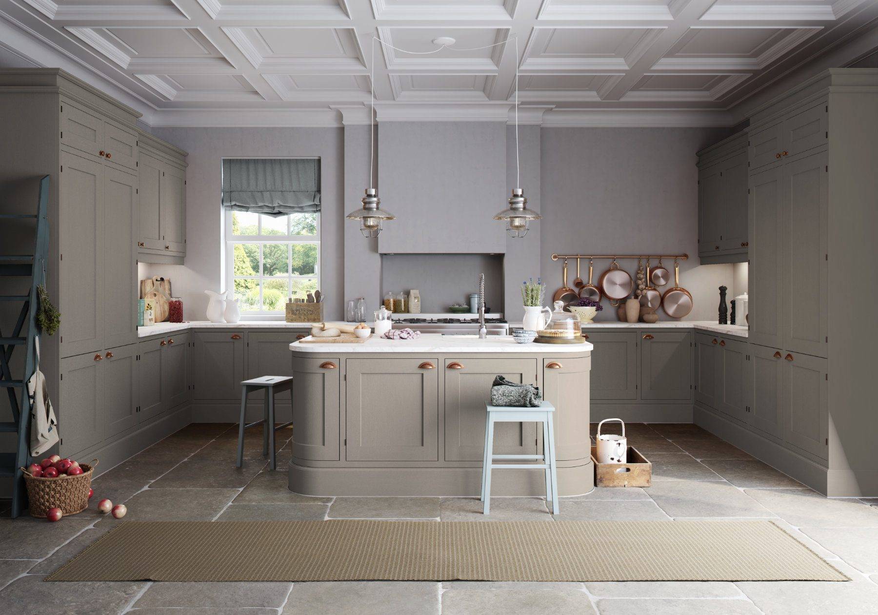 Manor Interiors Grey Shaker U Shaped Kitchen | Totally Kitchens, Southampton