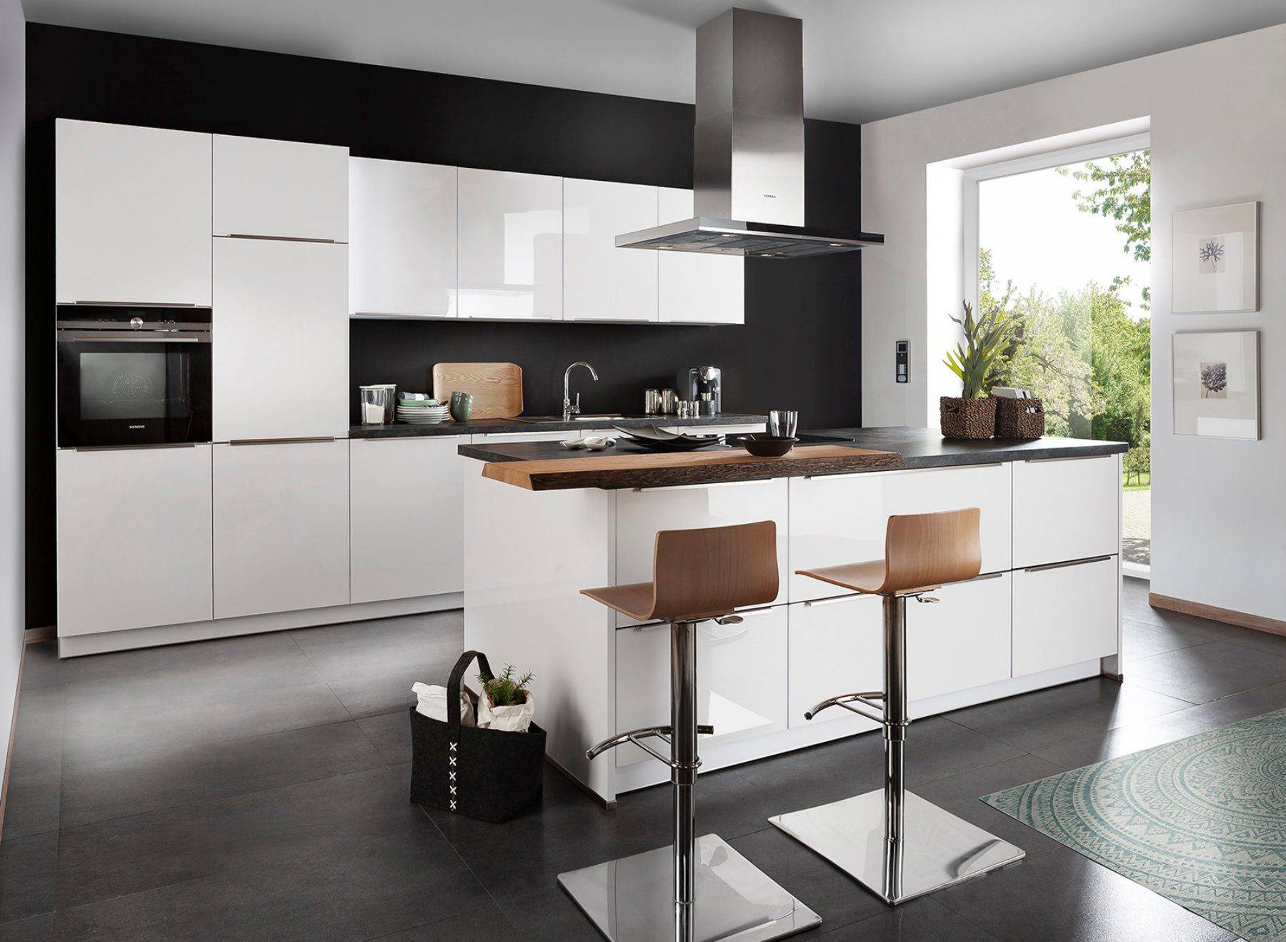 Brigitte White Gloss Kitchen 2 1 | Totally Kitchens, Southampton