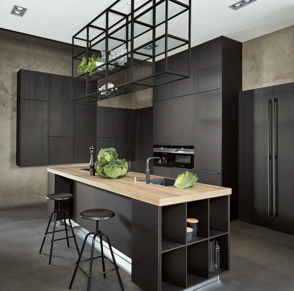 Pronorm Modern Black Kitchen With Island | Modus Kitchens, London