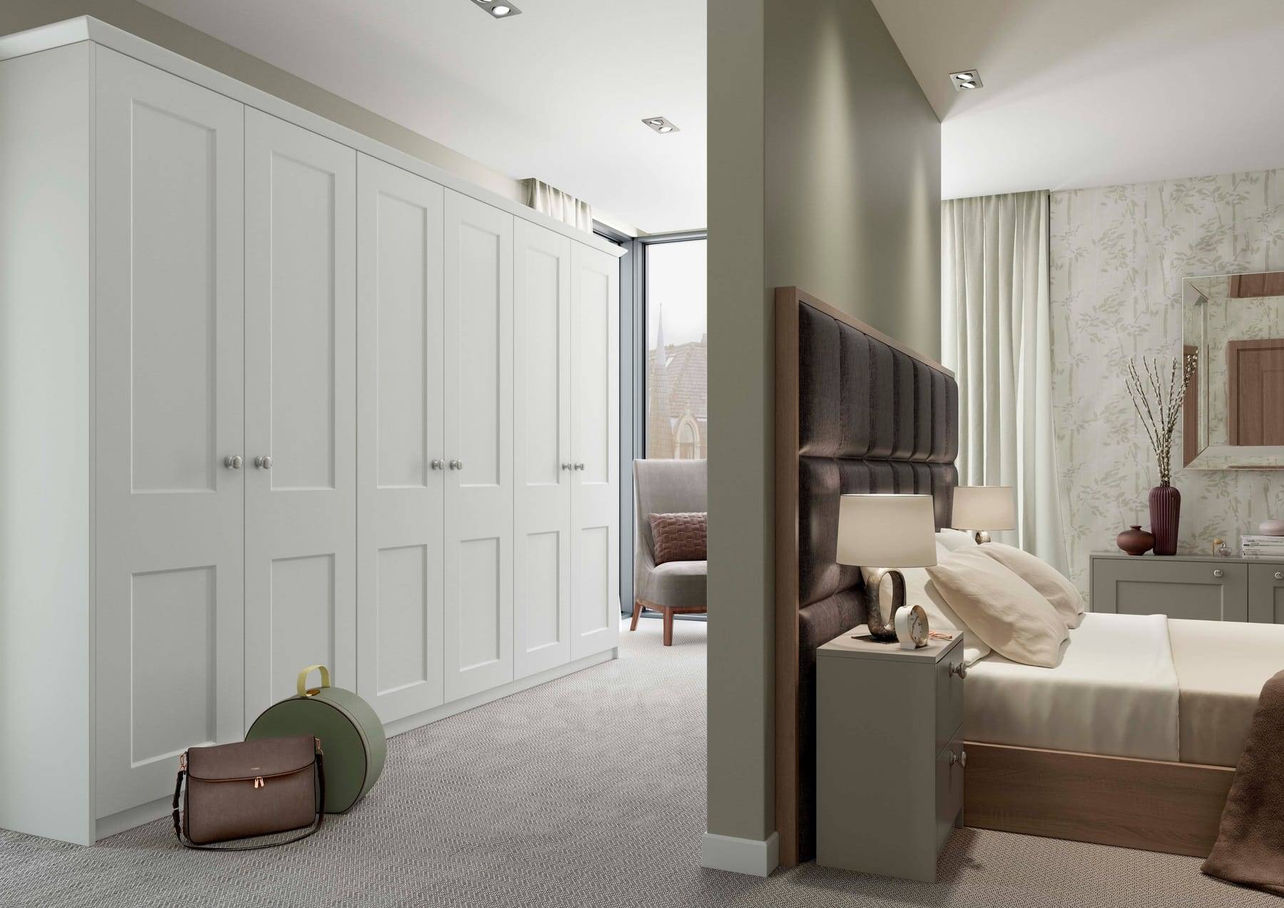 Goscote Pure White Shaker Traditional Bedroom | Castle Bedrooms, Nottingham