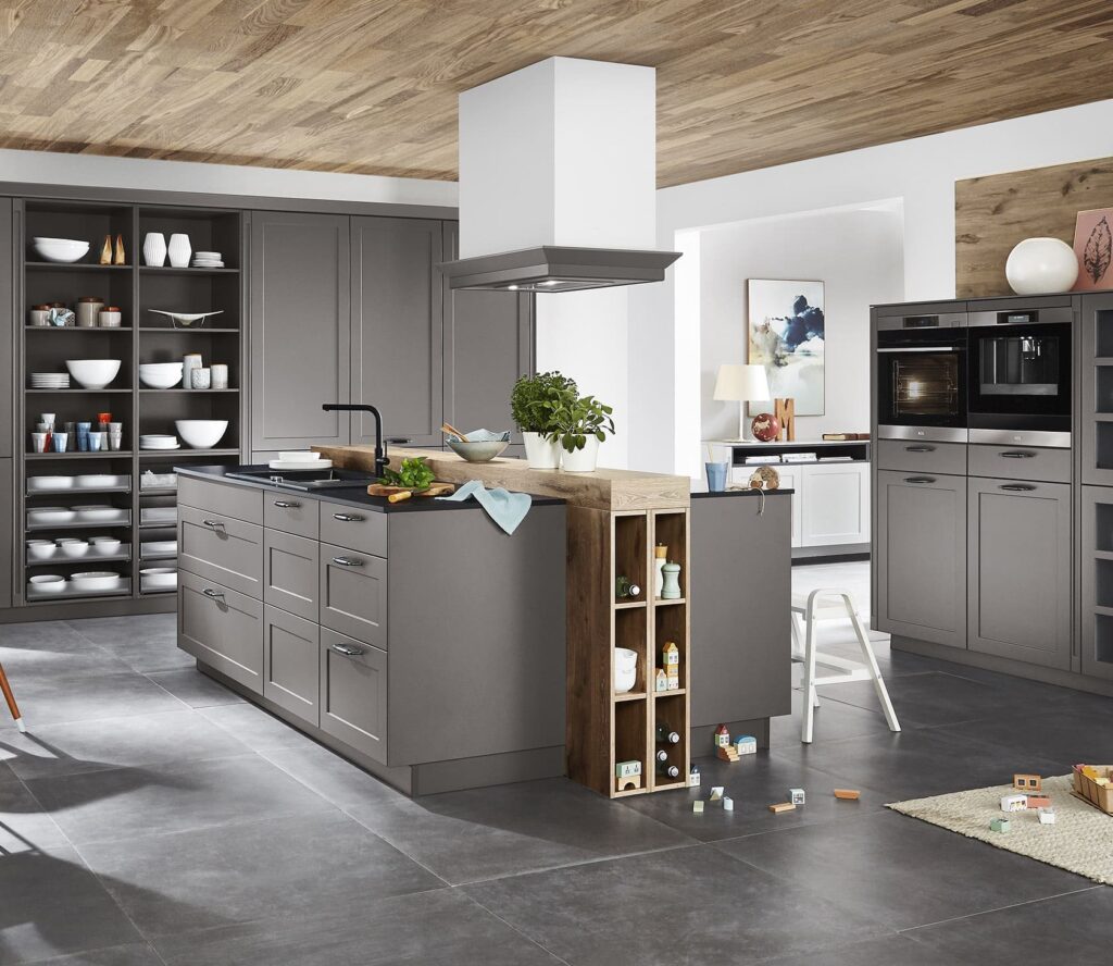 Xeno Grey Shaker Kitchen With Island | Kitchen Lifestyles, Hampshire