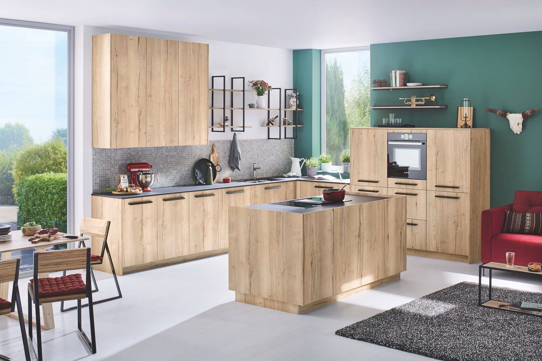 Ballerina Wood L Shaped Kitchen | Kitchen Lifestyles, Hampshire