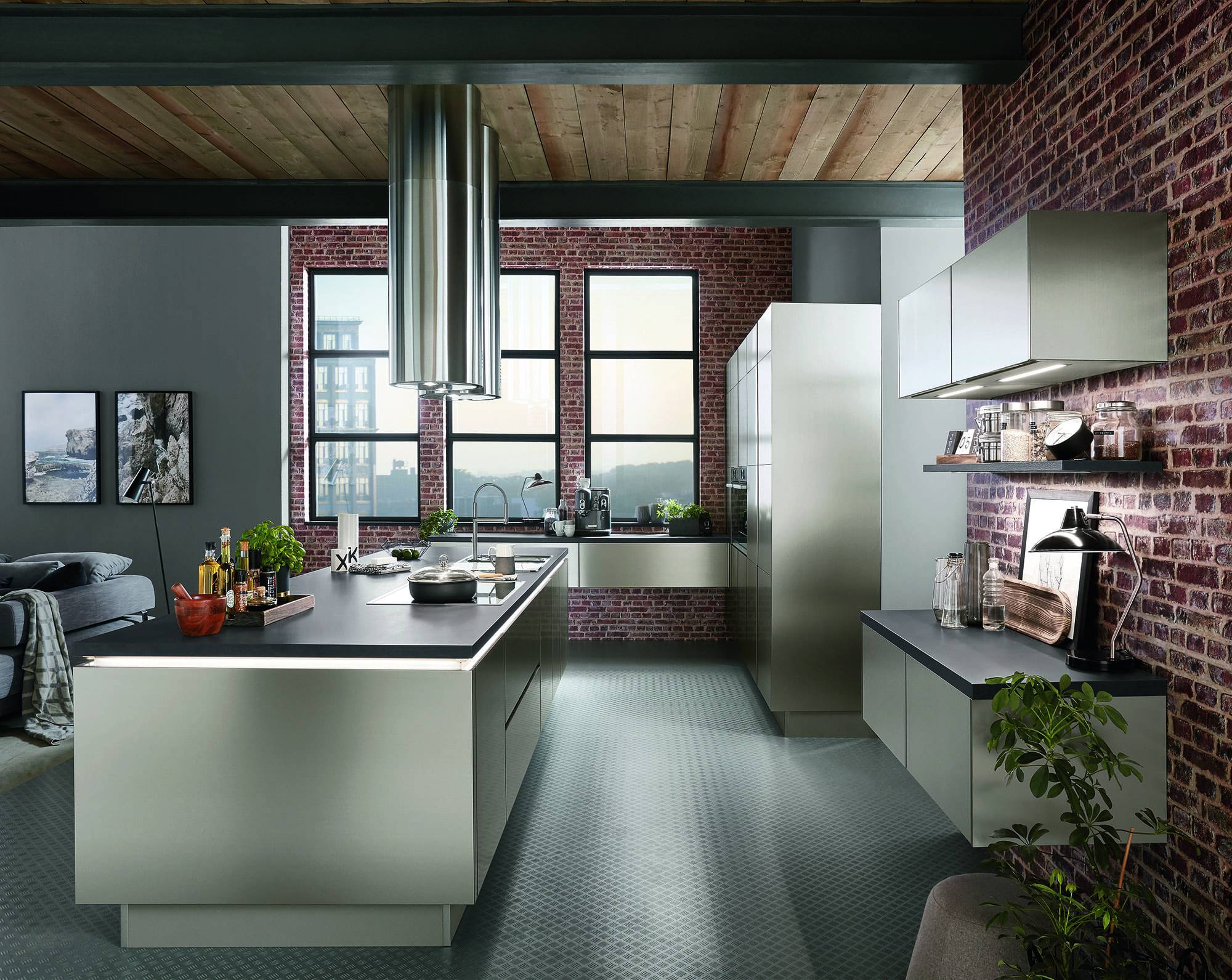 Nobilia Metallic Handleless Kitchen 2021 | Romans Haus, Uxbridge