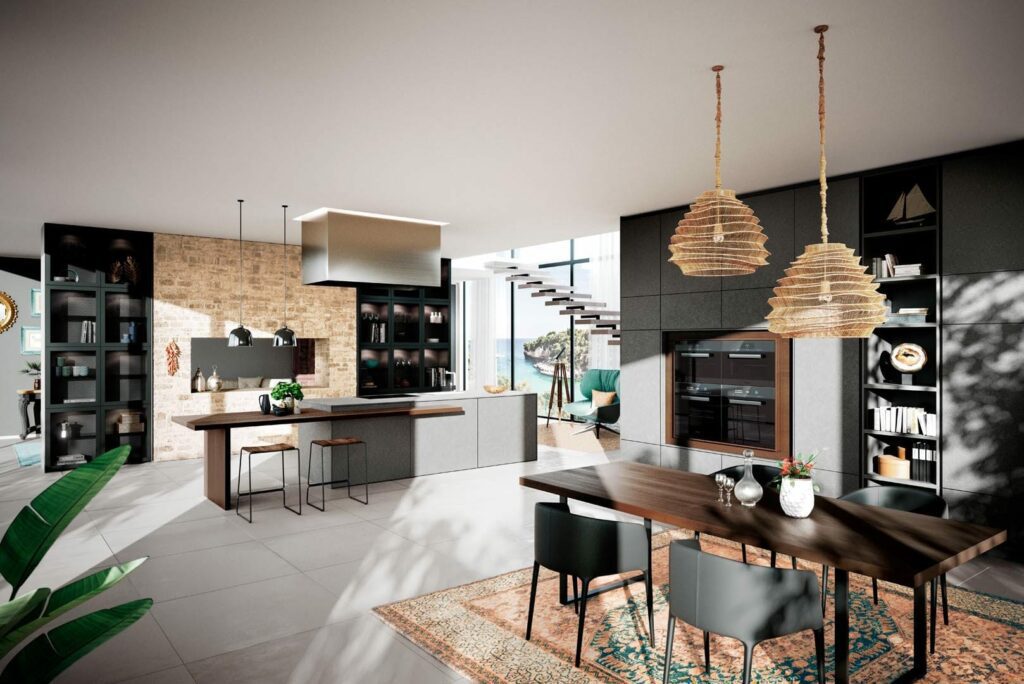 Modern Open Plan Kitchen With Island 3 | ColeRoberts, Loughborough
