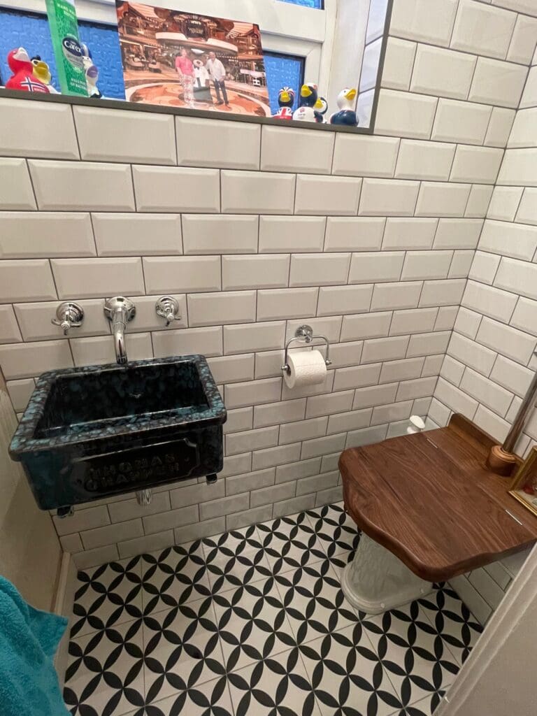 Traditional Vintage Touch Bathroom