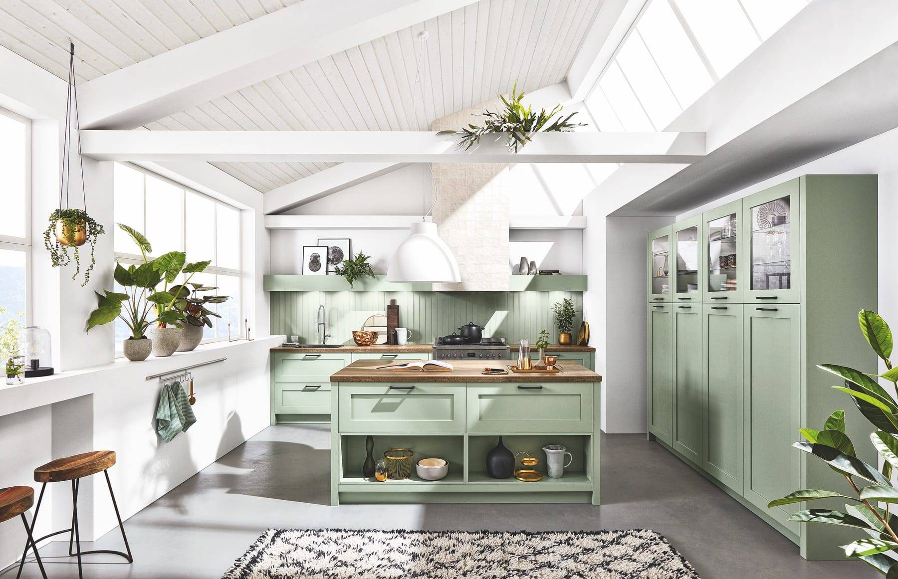 Pastel Shaker Kitchen With Island | Cole Roberts, Loughborough