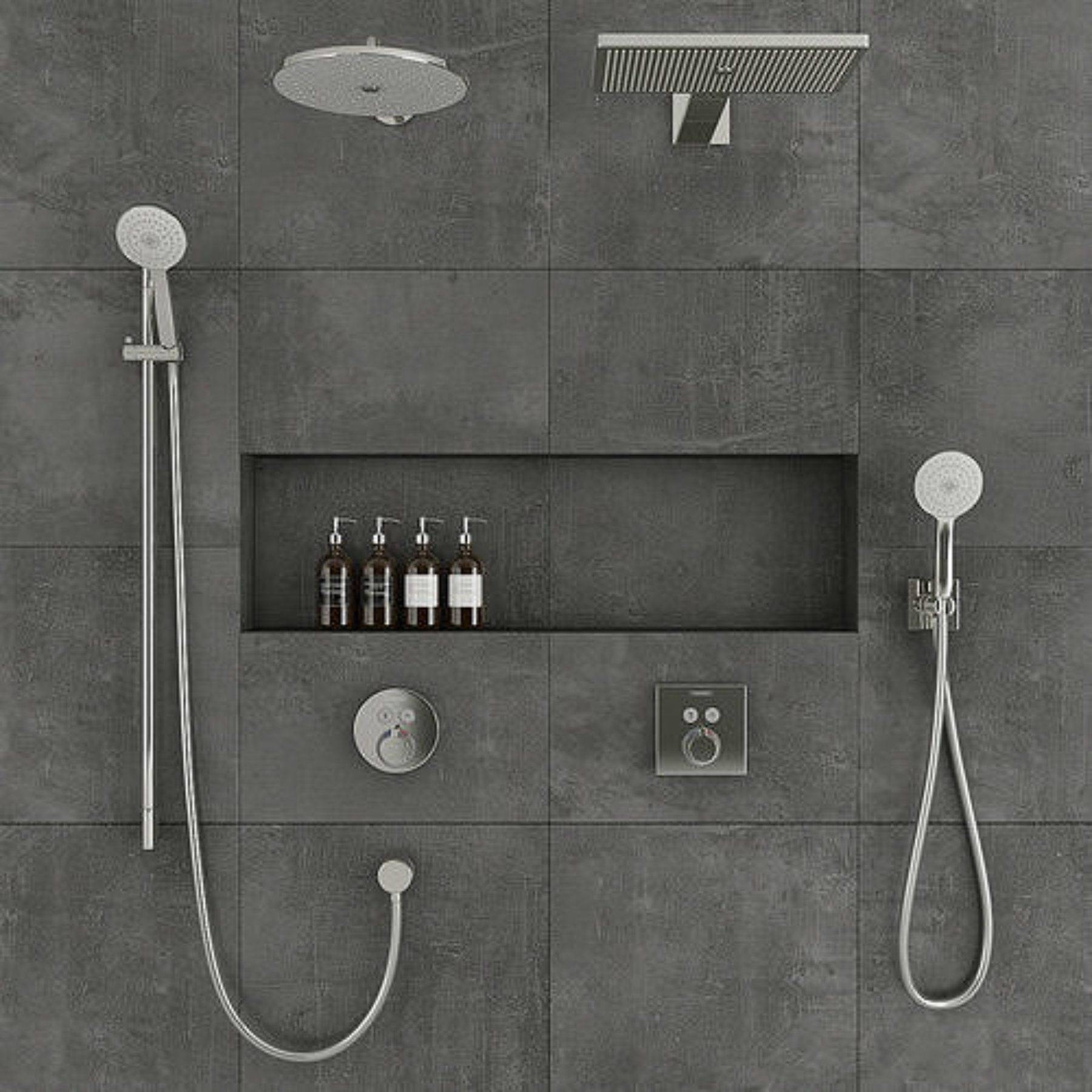 Hansgrohe Shower System 3D Model Max Obj Mtl Fbx | Cole Roberts, Loughborough
