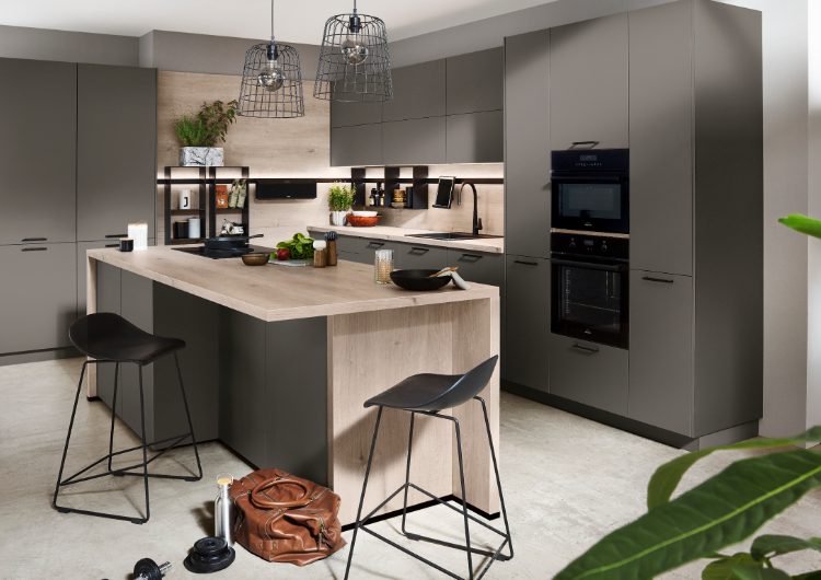 L Shaped Kitchens Tile | Nobilia German Kitchens by Square, Sheffield