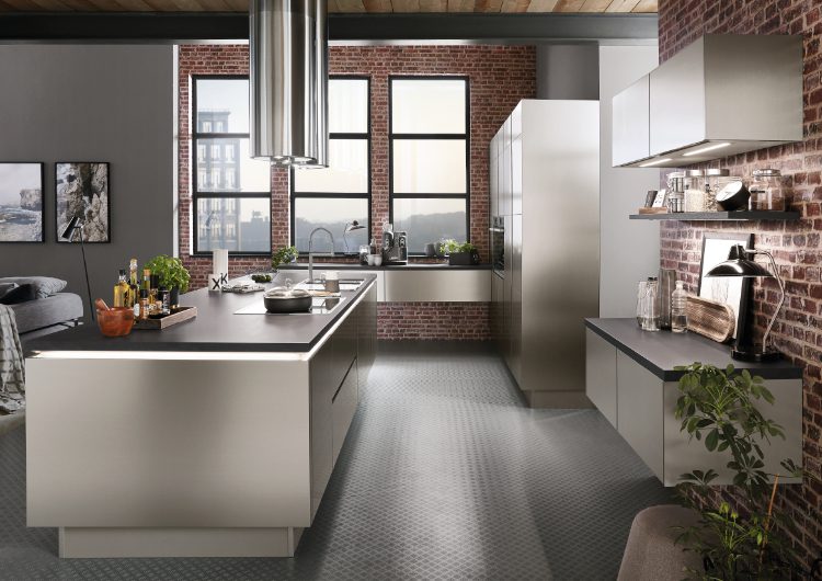 Metallic Kitchens Tile | Nobilia German Kitchens by Square, Sheffield