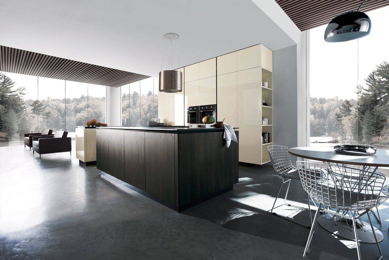 Miton Gloss Wood Handleless Kitchen | Nobilia German Kitchens by Square, Sheffield