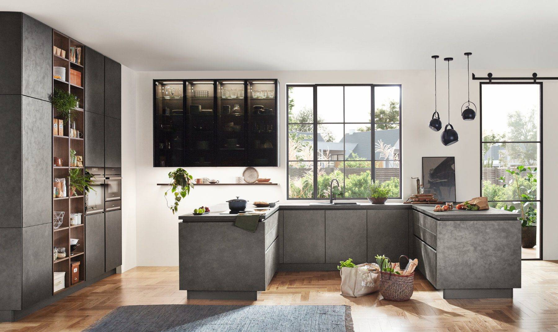 Nobilia Handleless Concrete Kitchen | Lead Wolf, Peterborough
