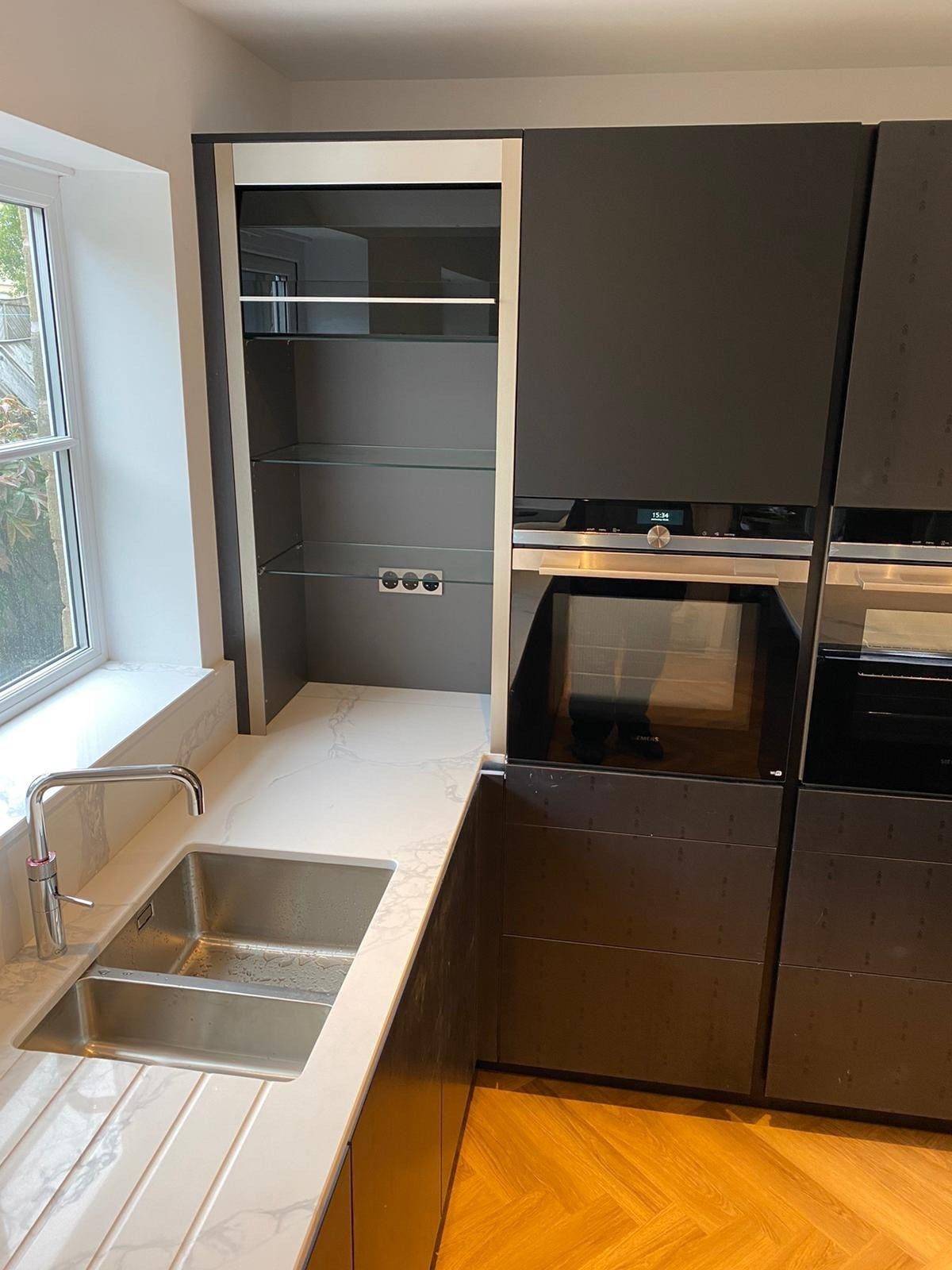 Nobilia Kitchens Easy Touch Black Quartz Worktops 3 | Nobilia German Kitchens by Square, Sheffield