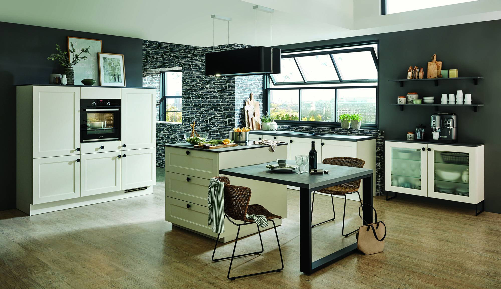 Nobilia Light Matt Shaker Open Plan Kitchen With Island 2021 | Lead Wolf, Peterborough