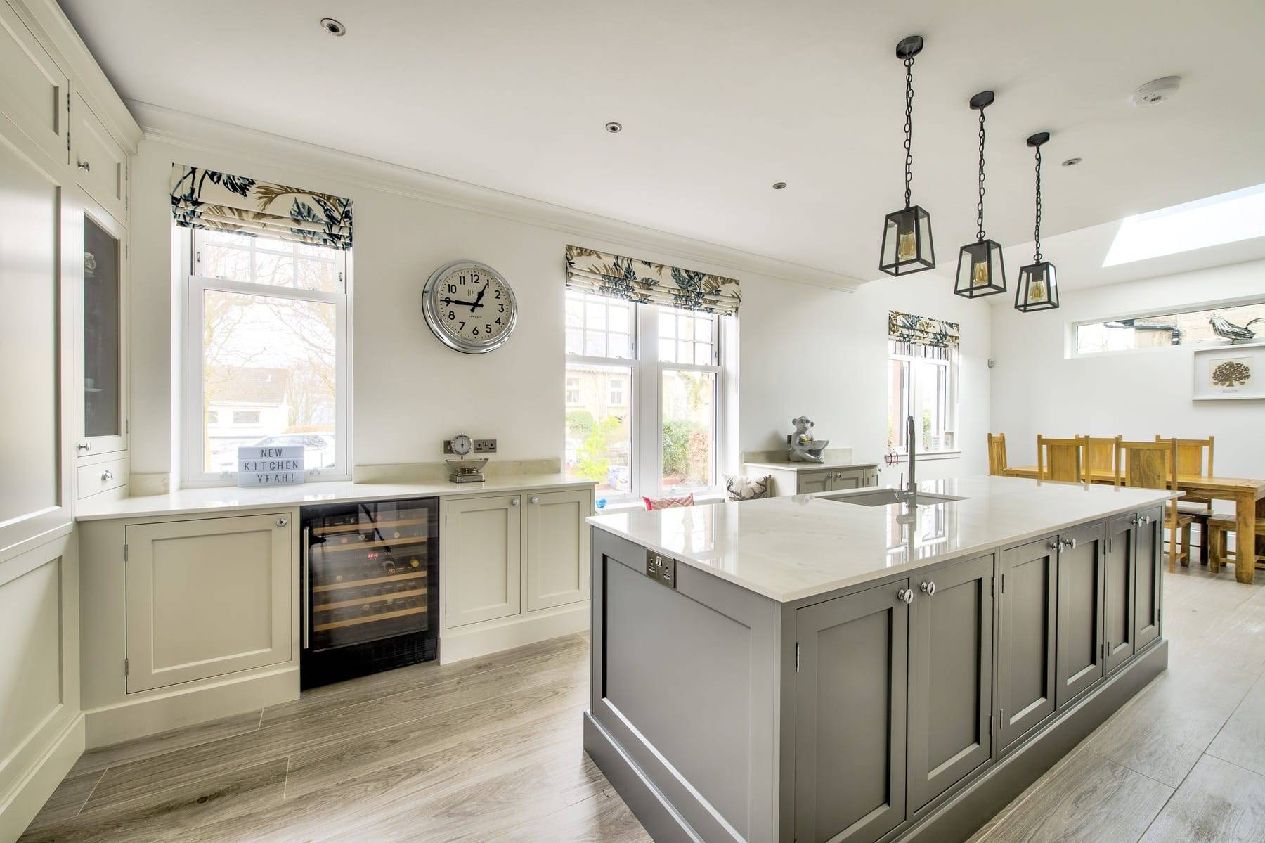 Hepworth Wood In Frame Shaker Kitchen With Island | Pieve Interiors, Paisley