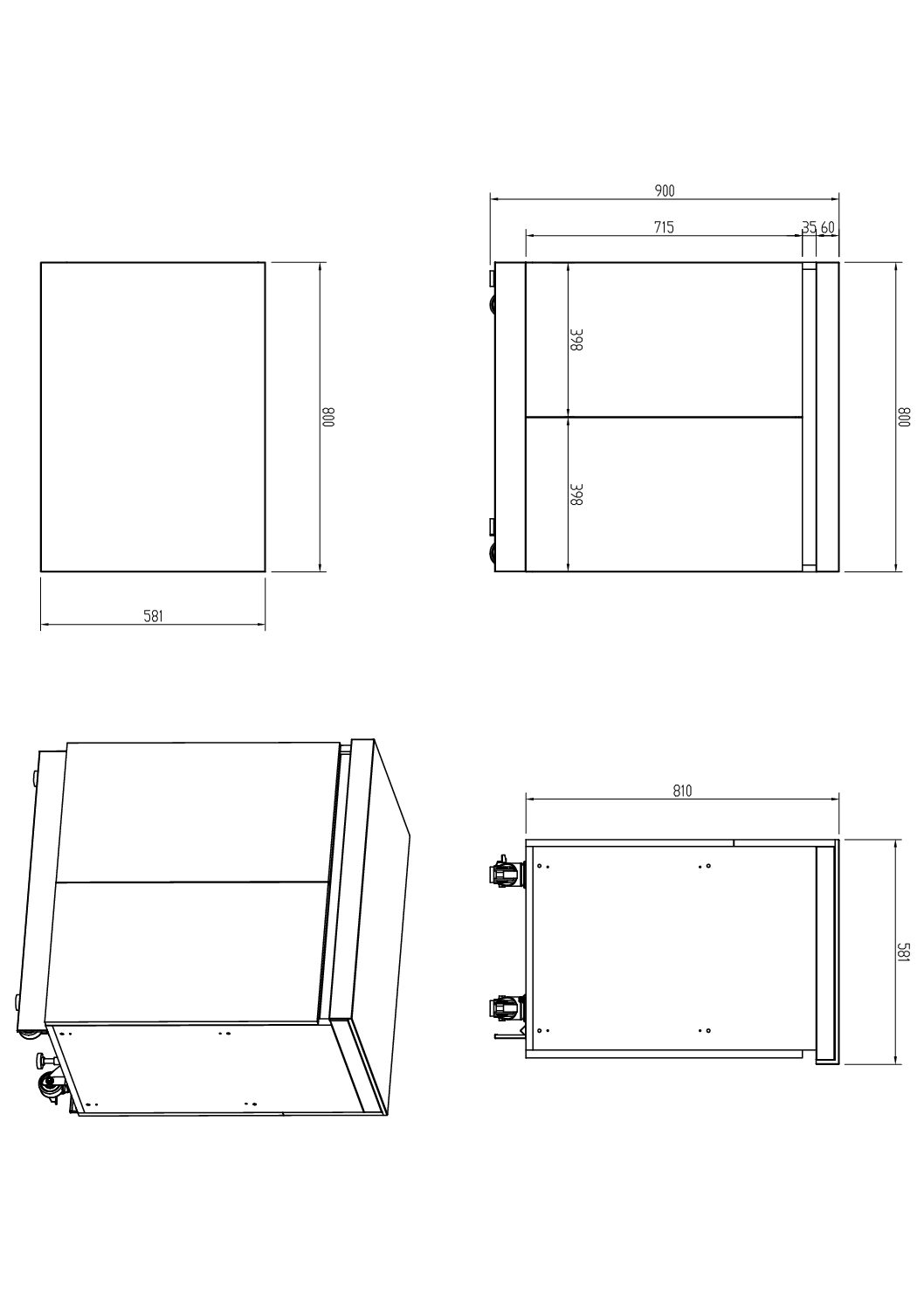 Whistler Grills - Fairford 6 Piece Outdoor Kitchen with side burner - Image 10