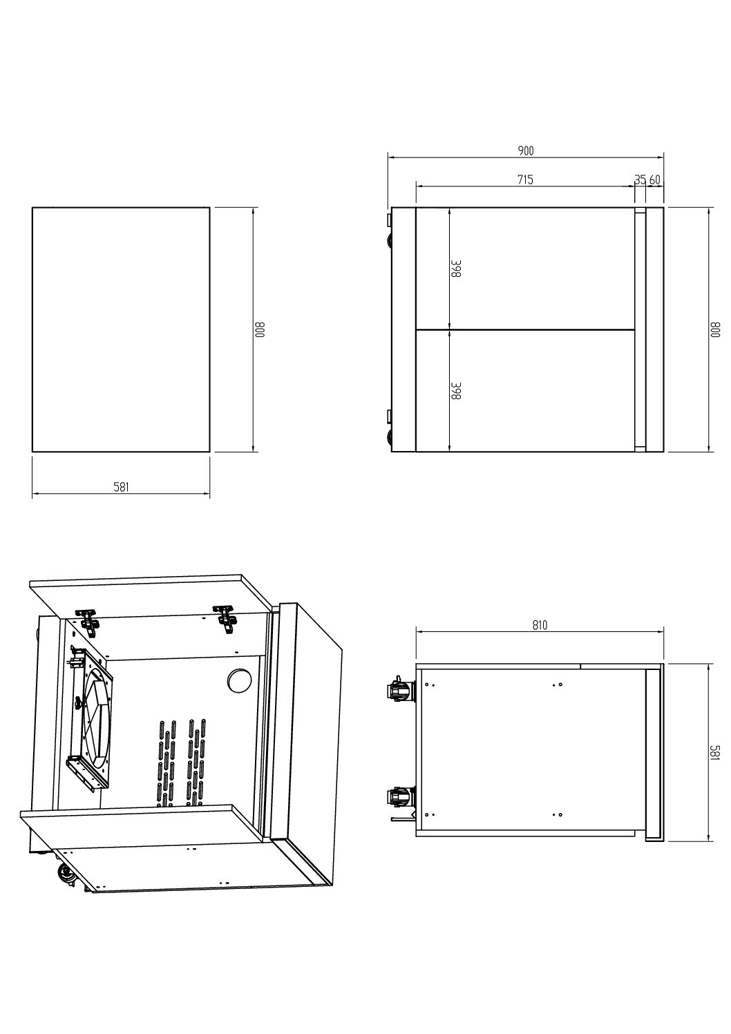 Whistler Grills - Fairford 6 Piece Outdoor Kitchen with side burner - Image 5
