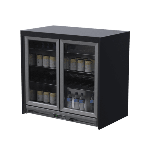 Whistler - Double Fridge Cabinet - Black