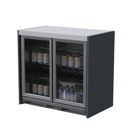 Whistler - Double Fridge Cabinet - Grey