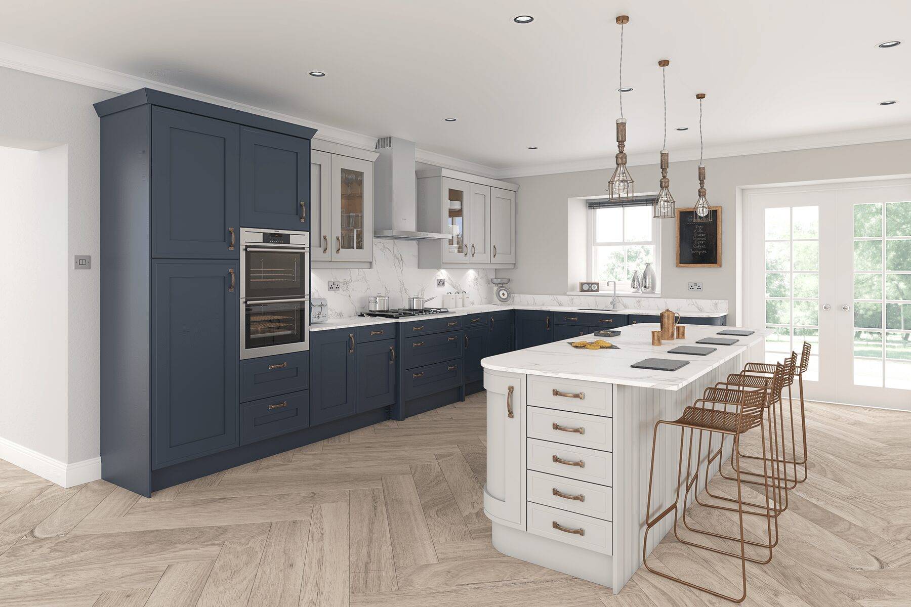 Wentbridge Cobham Light Grey U Shaped Kitchen | Osborne Interiors, Chiswick