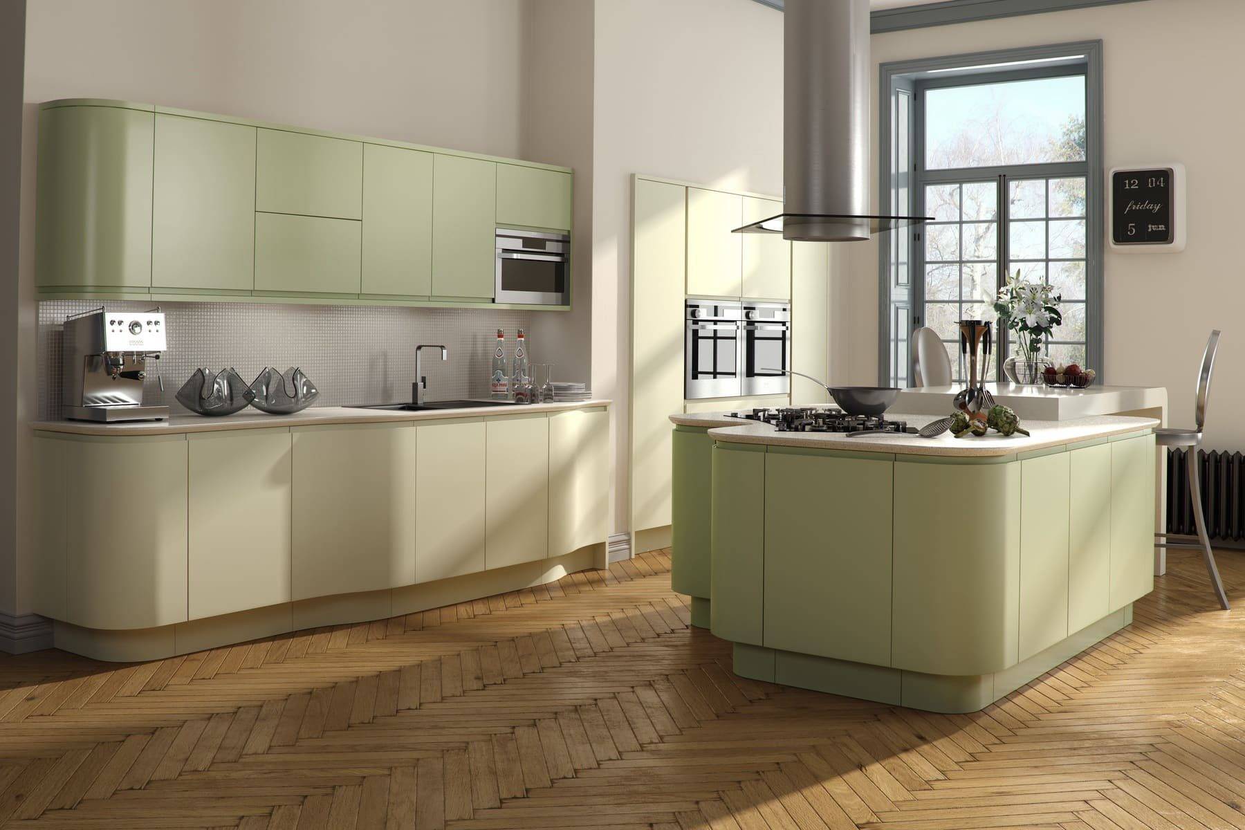 Mons Alabaster With Grape Vine Island And Wall Units | Osborne Interiors, Chiswick