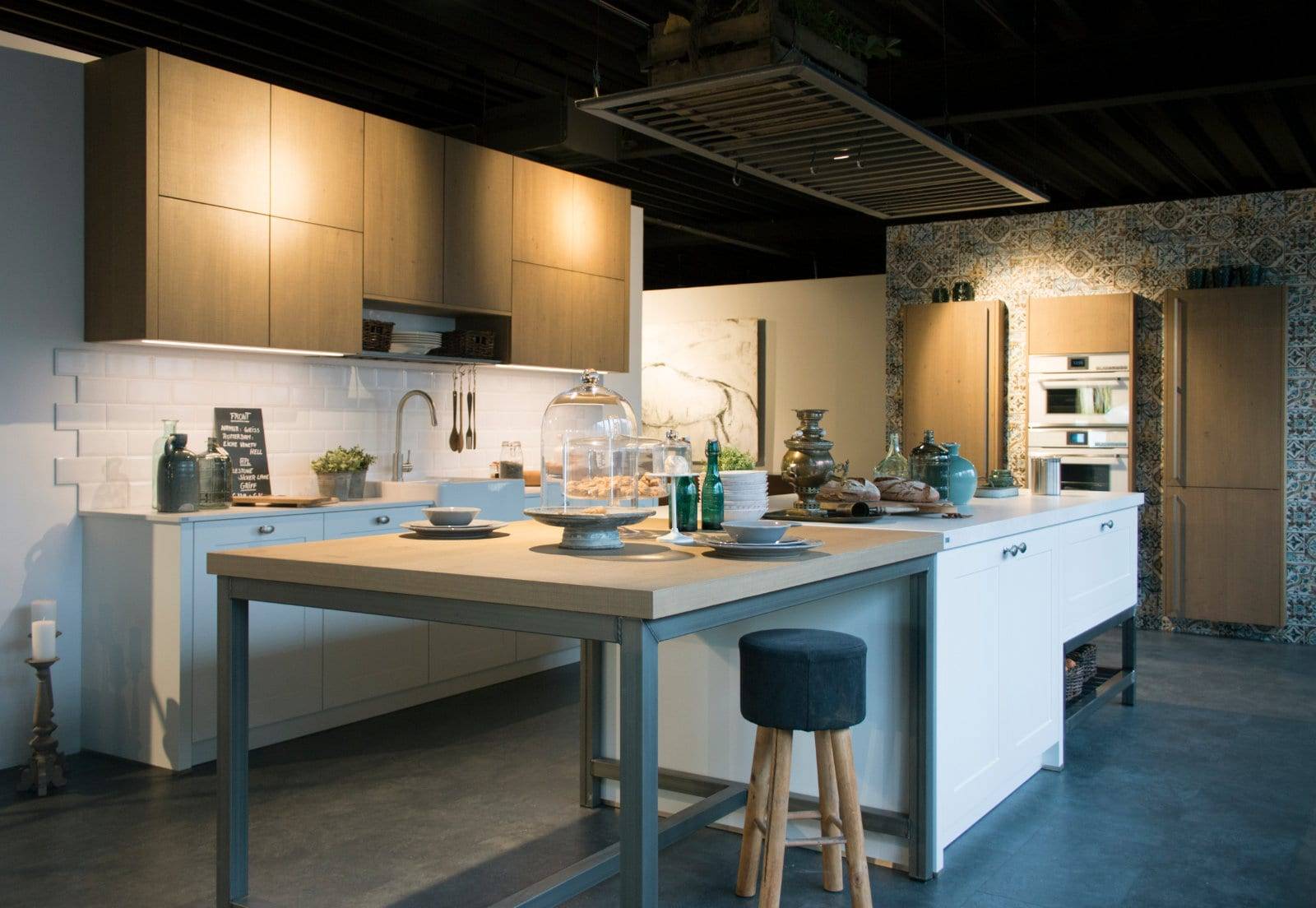 Stormer Modern White Shaker Wood Open Plan Kitchen With Island 2 | Fairway Interiors, Hertford