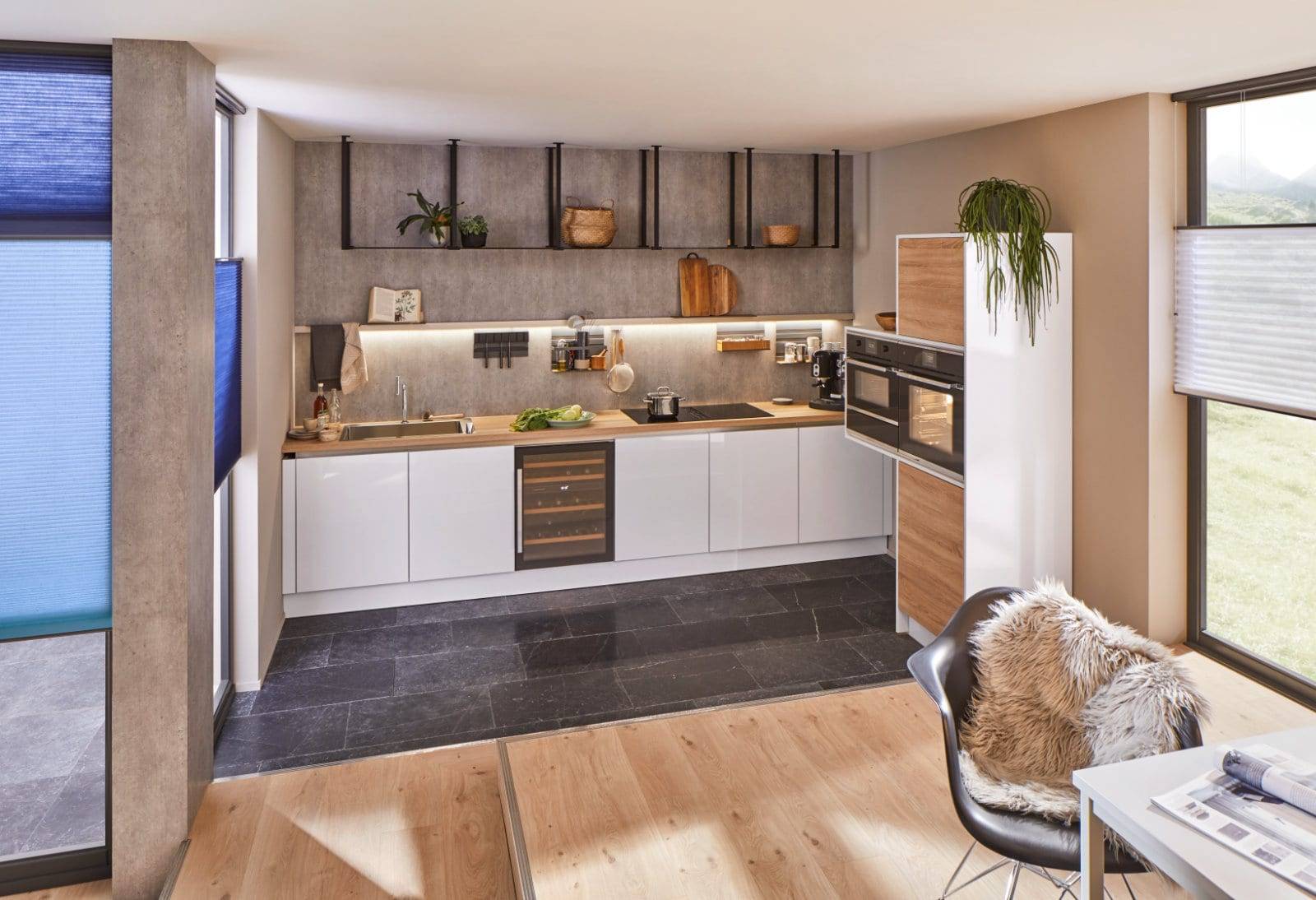 Stormer Gloss Compact Kitchen 1 | Fairway Interiors, Hertford