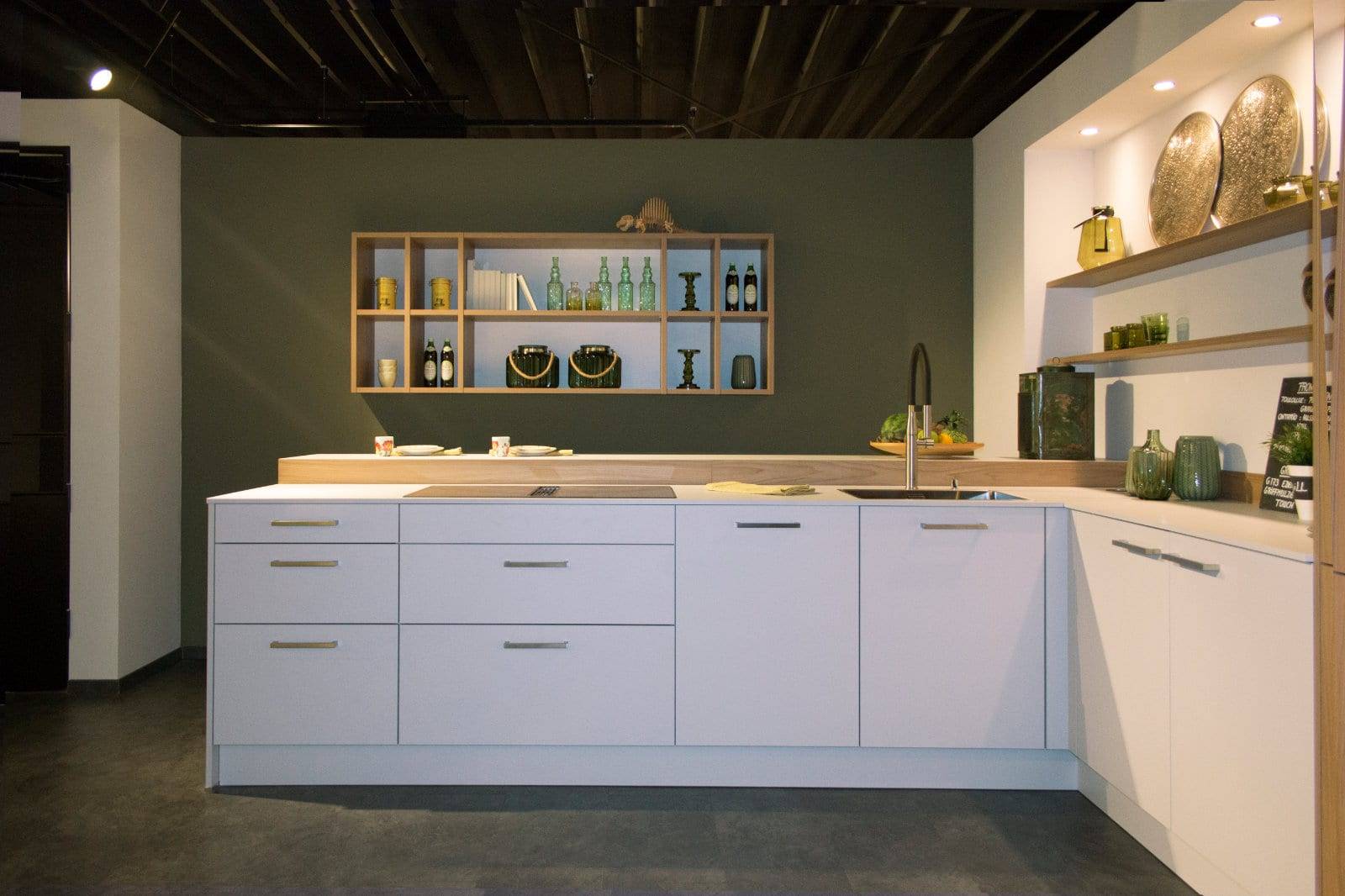 Stormer Matt White L Shaped Compact Kitchen | Fairway Interiors, Hertford