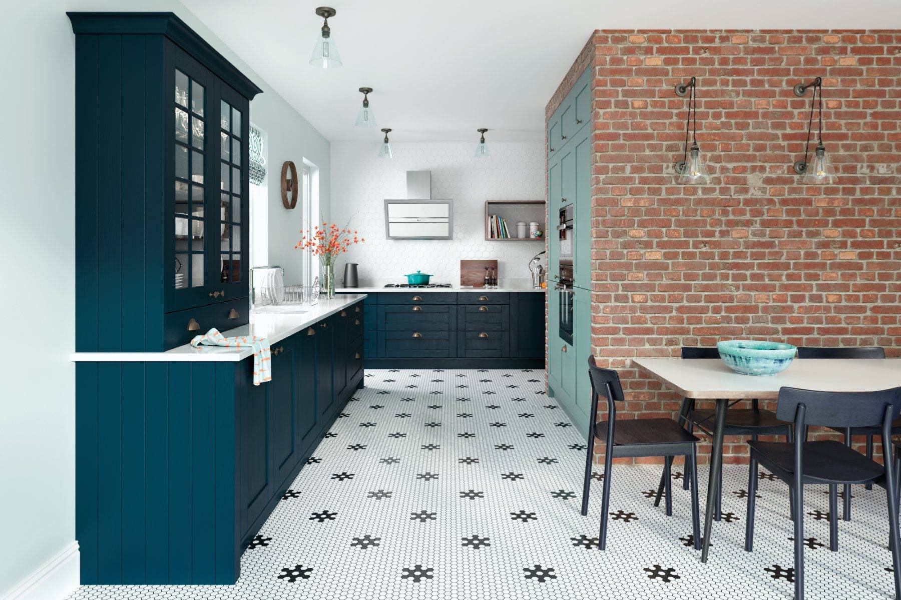 Daval Teal Country Kitchen 1 | Zara Kitchen Design, Wokingham