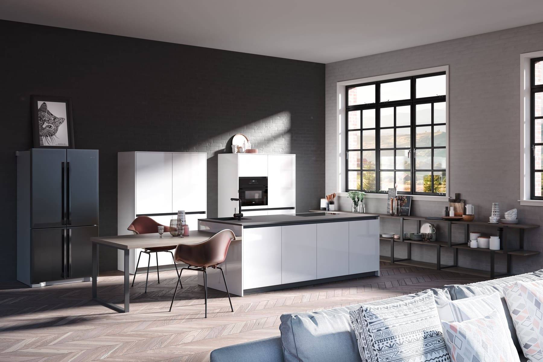 Rotpunkt White Gloss Kitchen 1 | Zara Kitchen Design, Wokingham