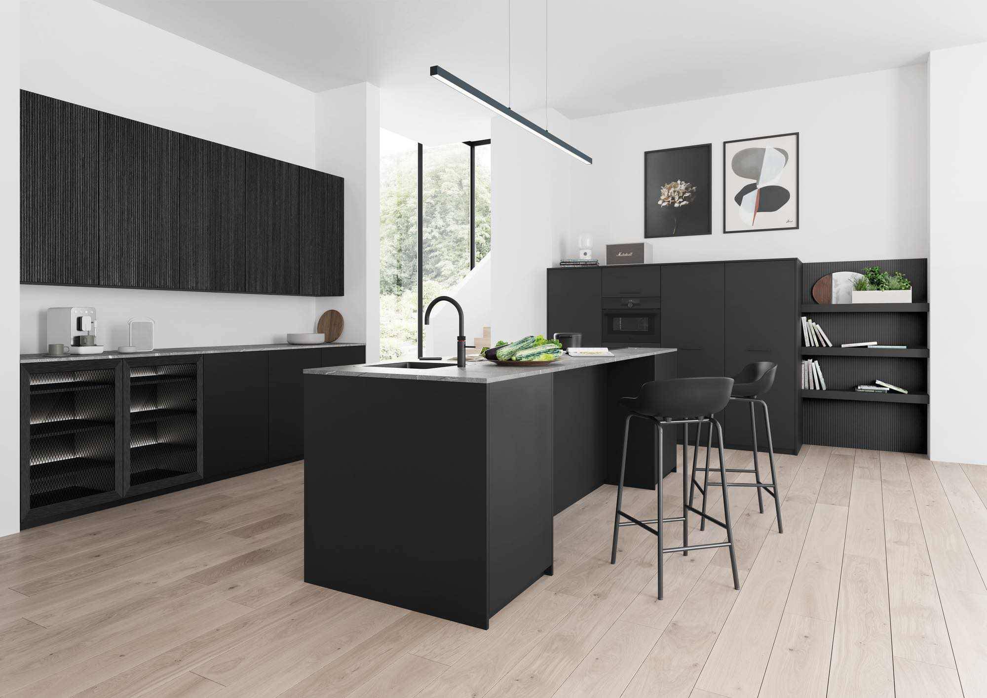 Rotpunkt Modern Dark Kitchen 3 | Zara Kitchen Design, Wokingham