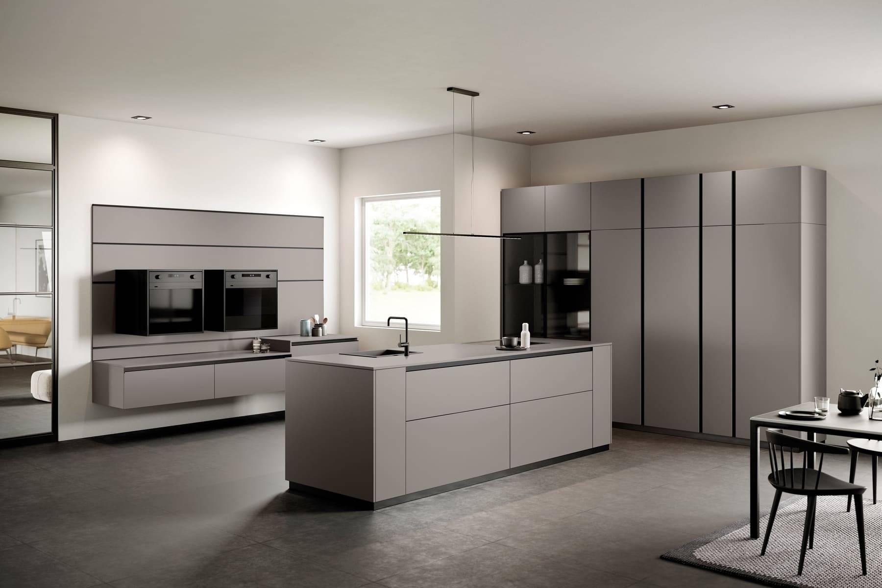 Rotpunkt Handleless Metallic Kitchen 4 | Zara Kitchen Design, Wokingham