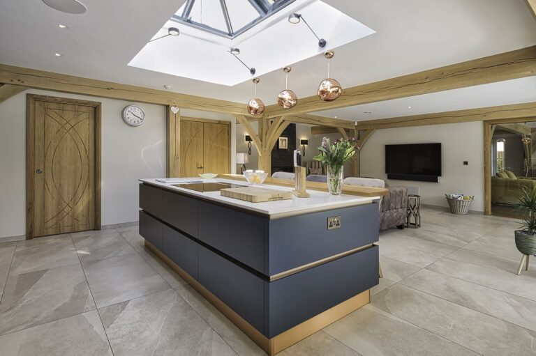 Modern Matt Wood Kitchen1 | Stanford Design, Upminster