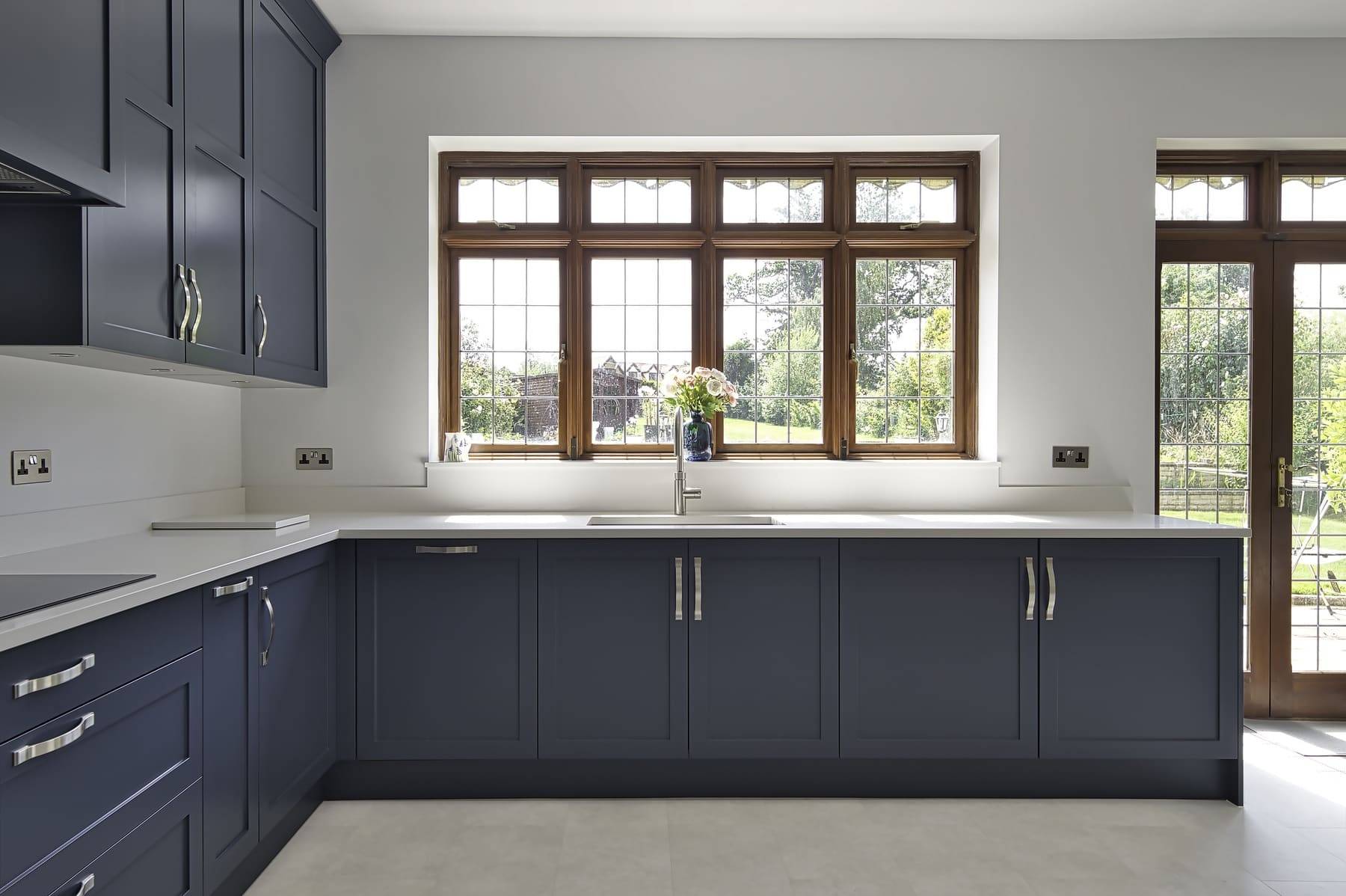 Blue White Shaker Kitchen1 | Stanford Design, Upminster