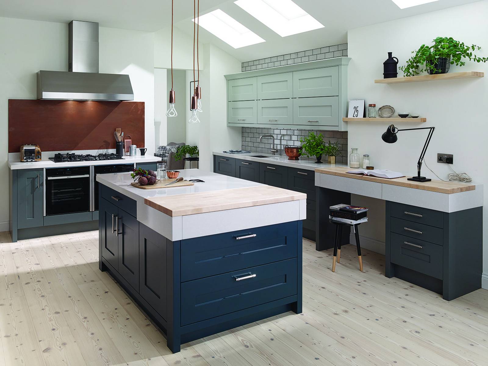 Second Nature Shaker Kitchen With Island 1 | Stanford Design, Upminster