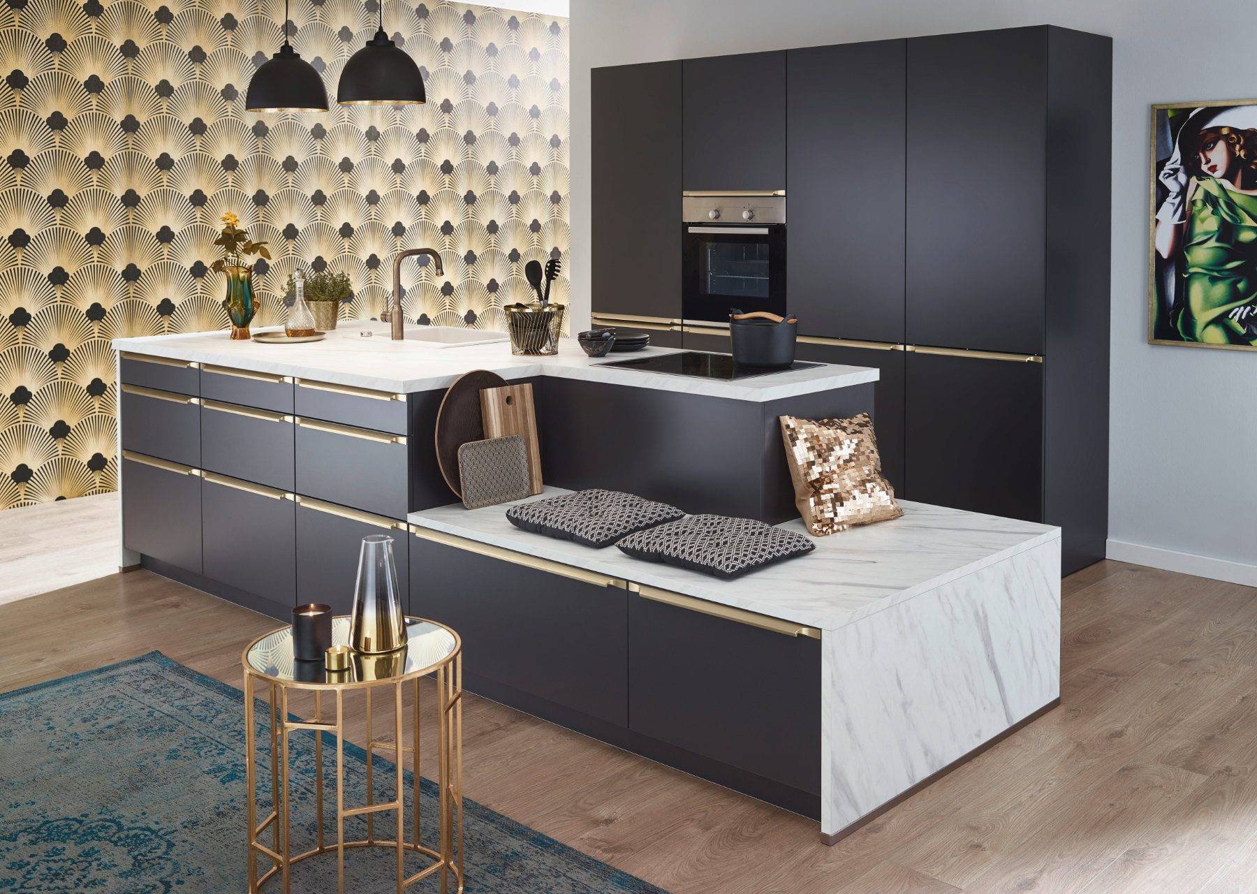 Bauformat Modern Matt Kitchen With Island | Cotswood Kitchens, Blockley
