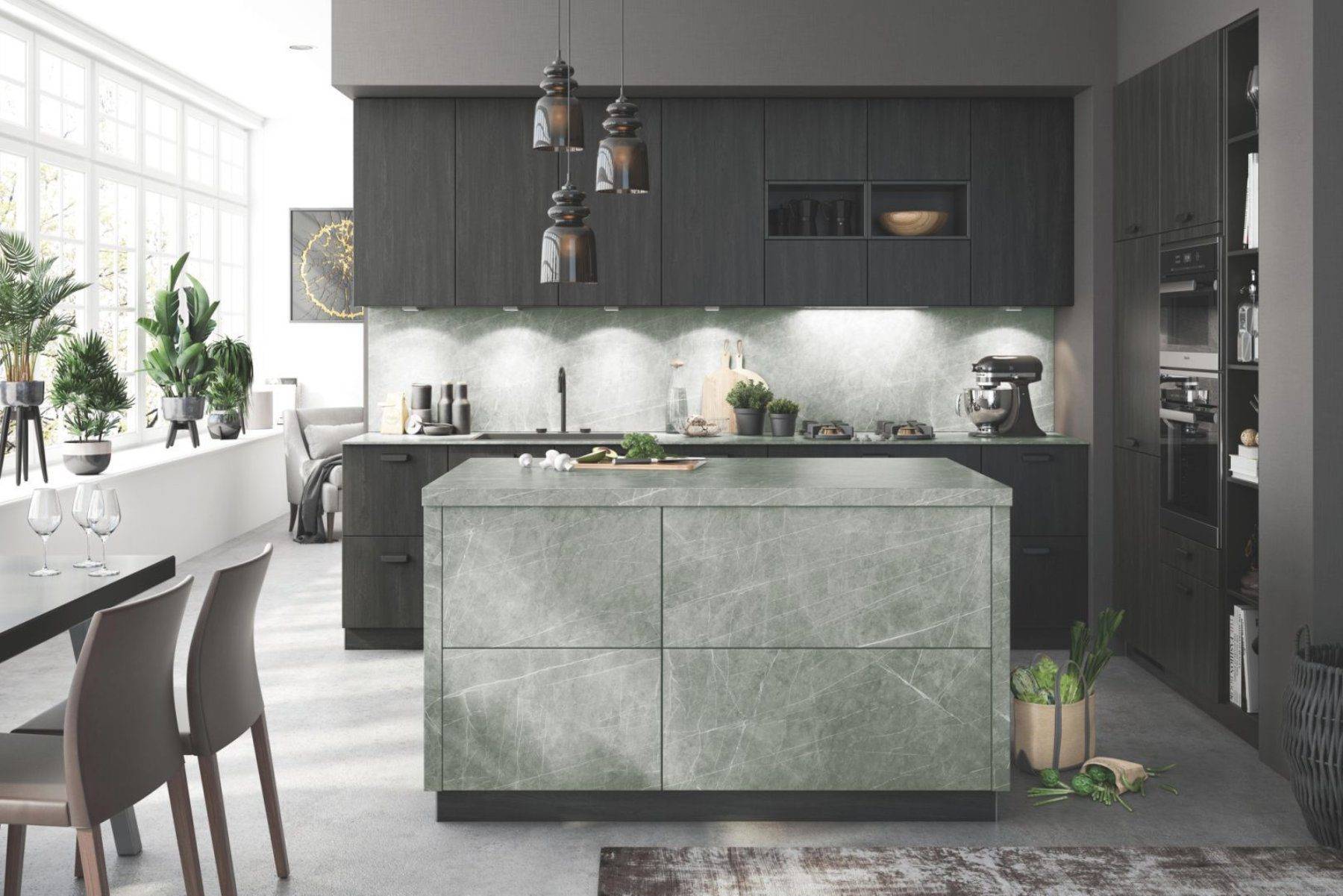 Bauformat Grey Ceramic Compact Kitchen 1 | Cotswood Kitchens, Blockley