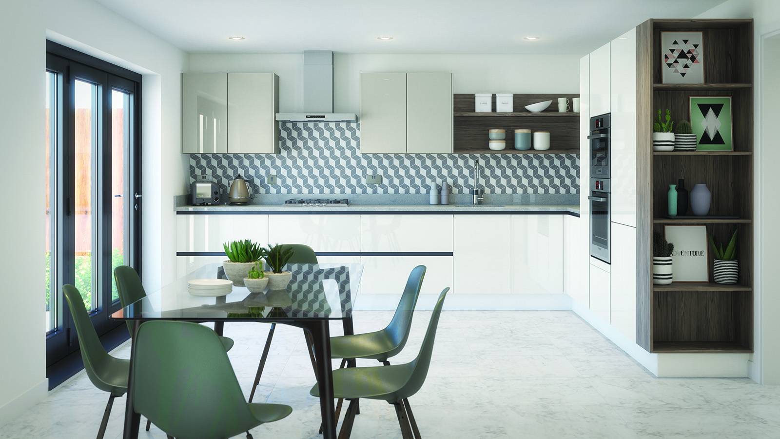 Second Nature Modern Gloss Kitchen | My Dream Kitchen, London