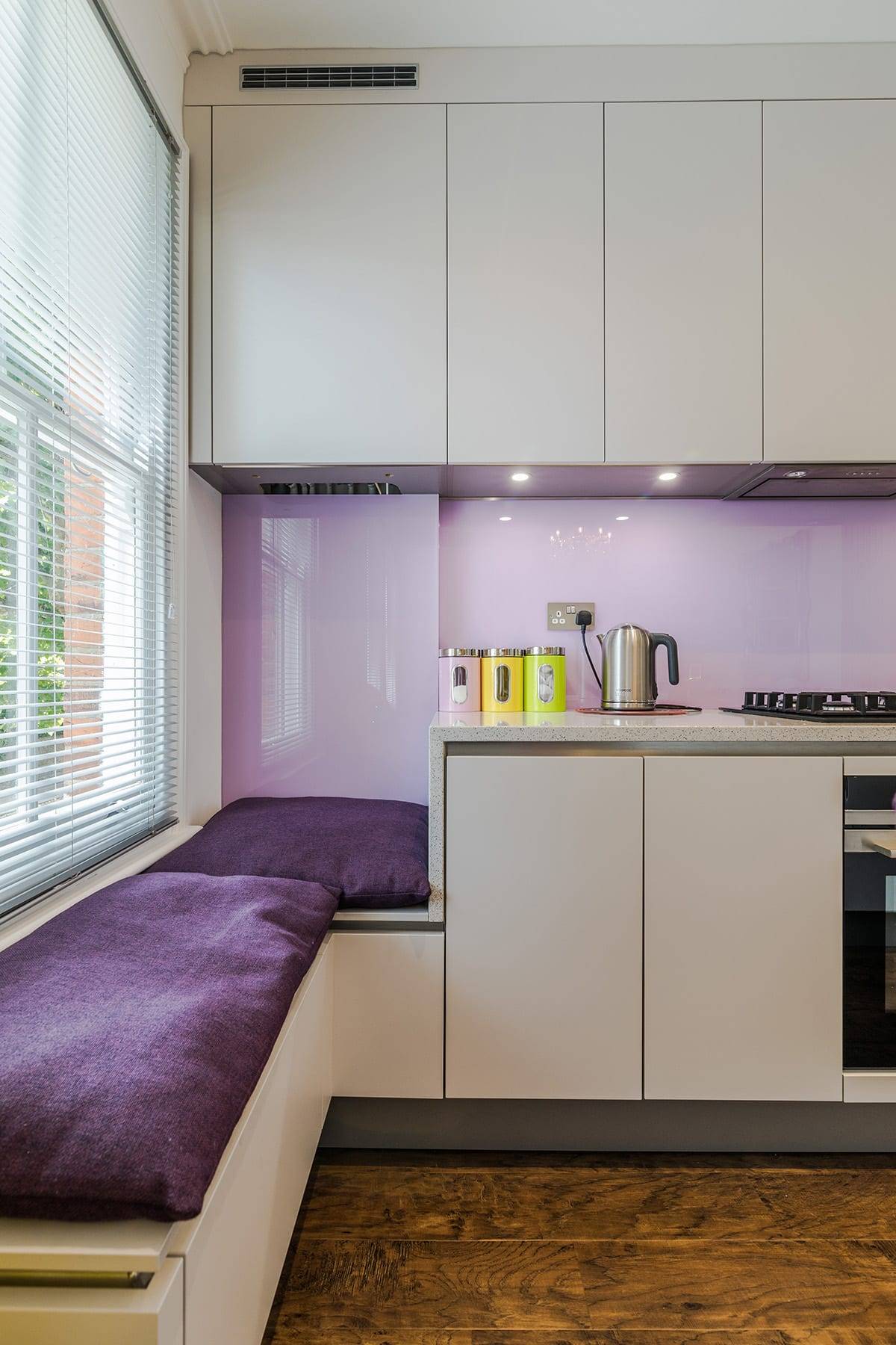 Funky Violet Splashback | Lead Wolf, Peterborough