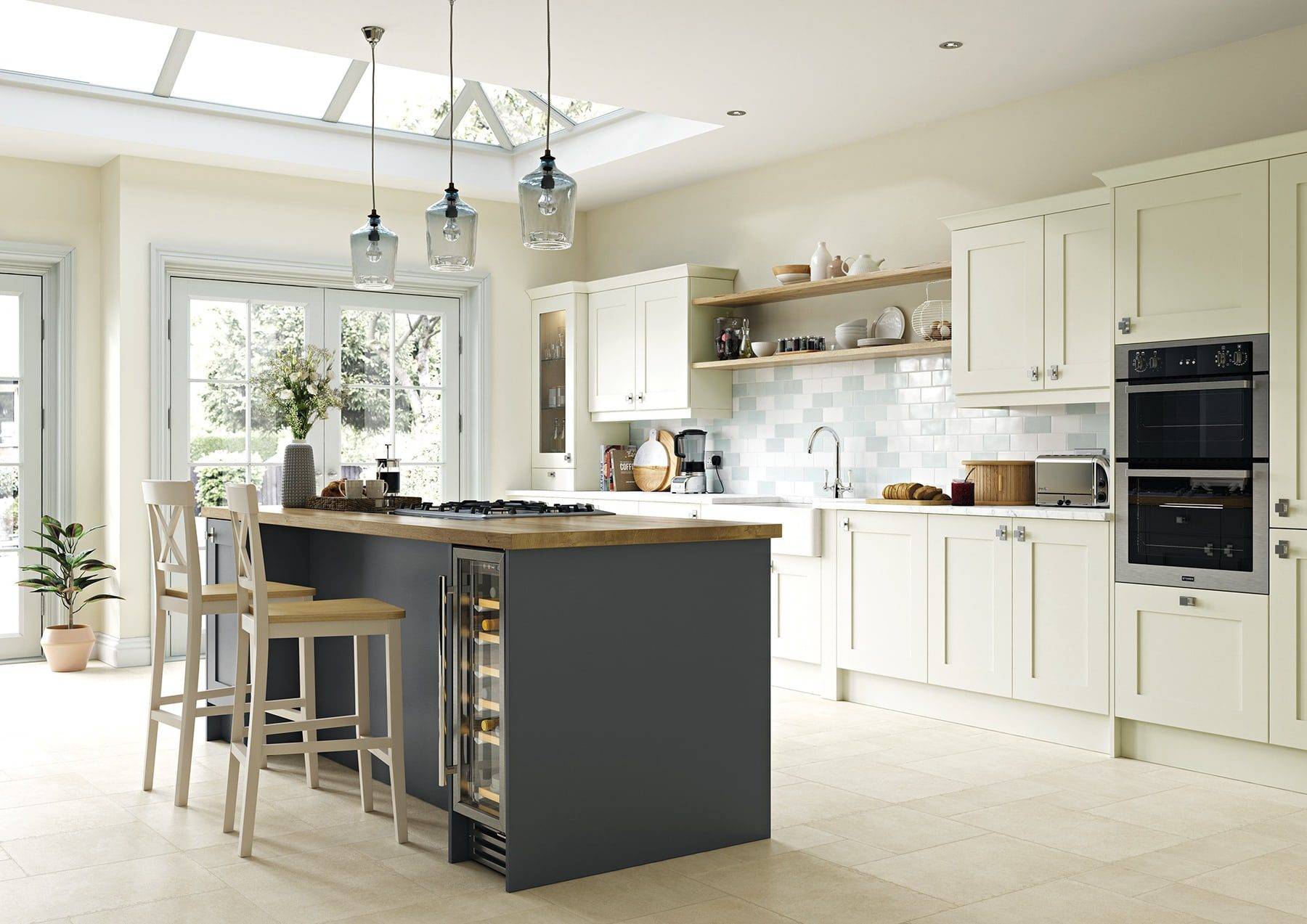 Georgia Porcelain And Graphite Shaker Kitchen | Lead Wolf, Peterborough