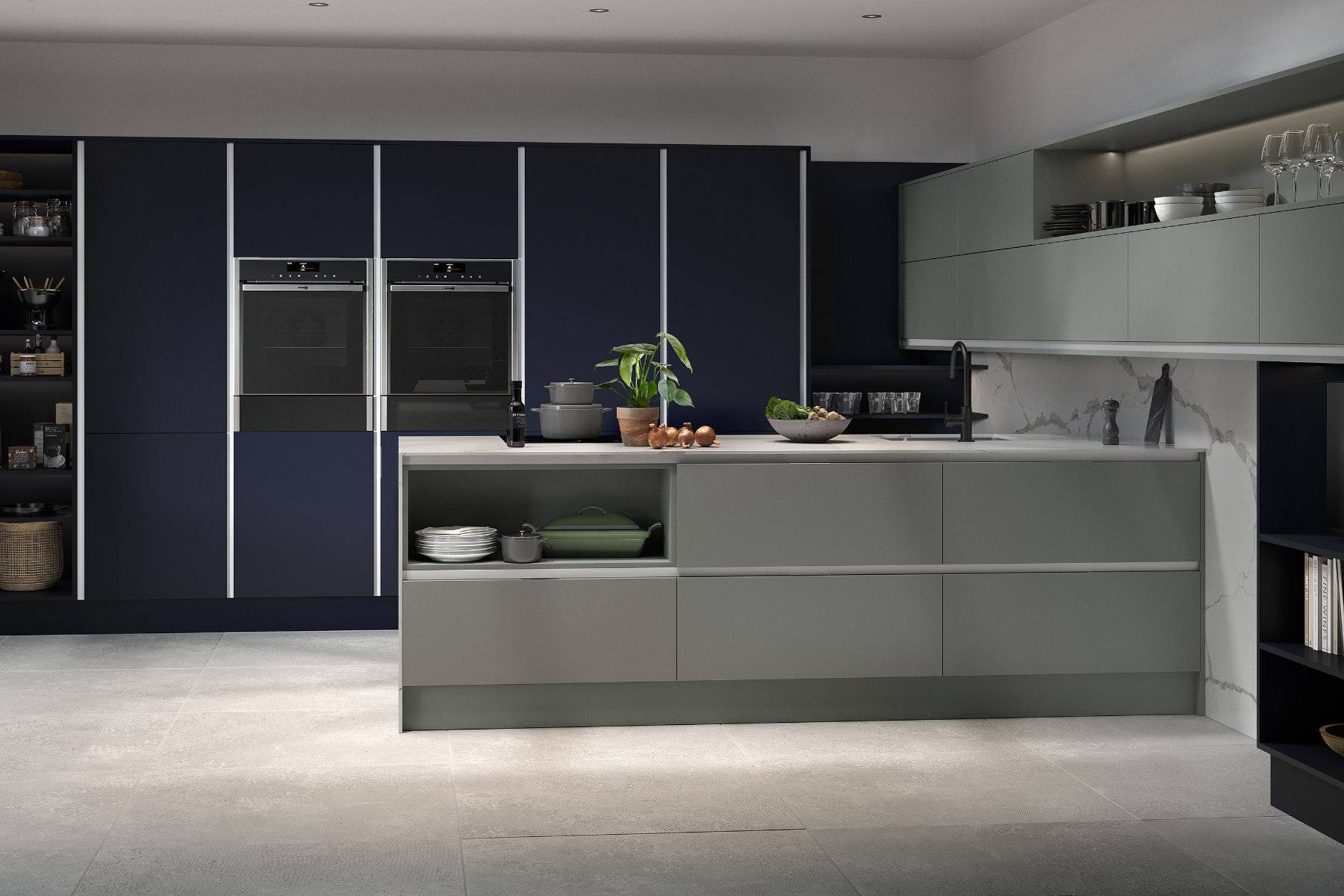 Inset Chic Fjord And Dark Blue | Lead Wolf, Peterborough