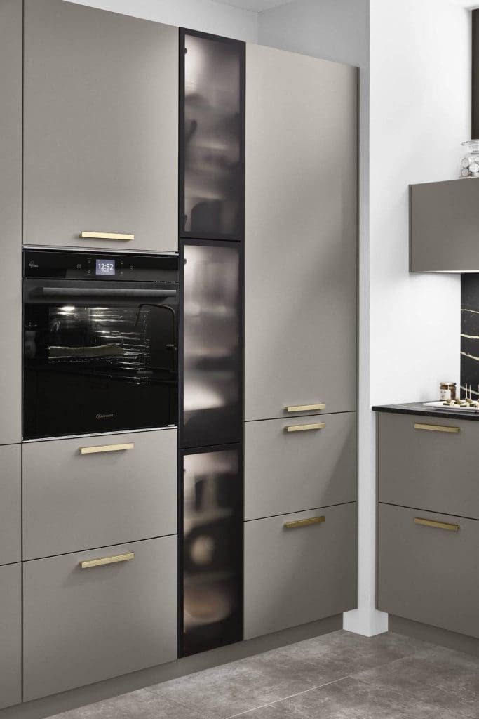new kitchen cost Barnsley Nobilia Grey Kitchen Storage 1 | Square Kitchens, Barnsley