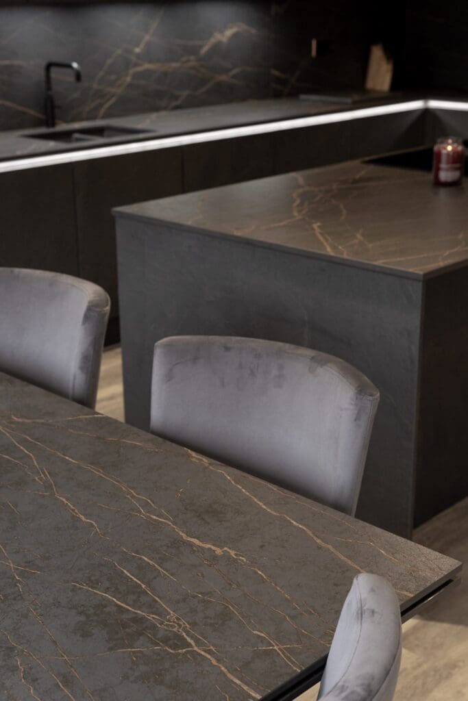 Nobilia German kitchen in Sheffield in Slate handleless finish